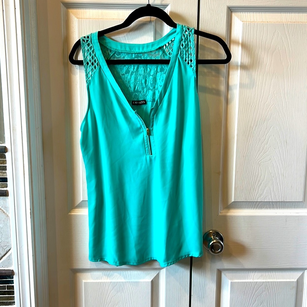 Teal Express Tank Top